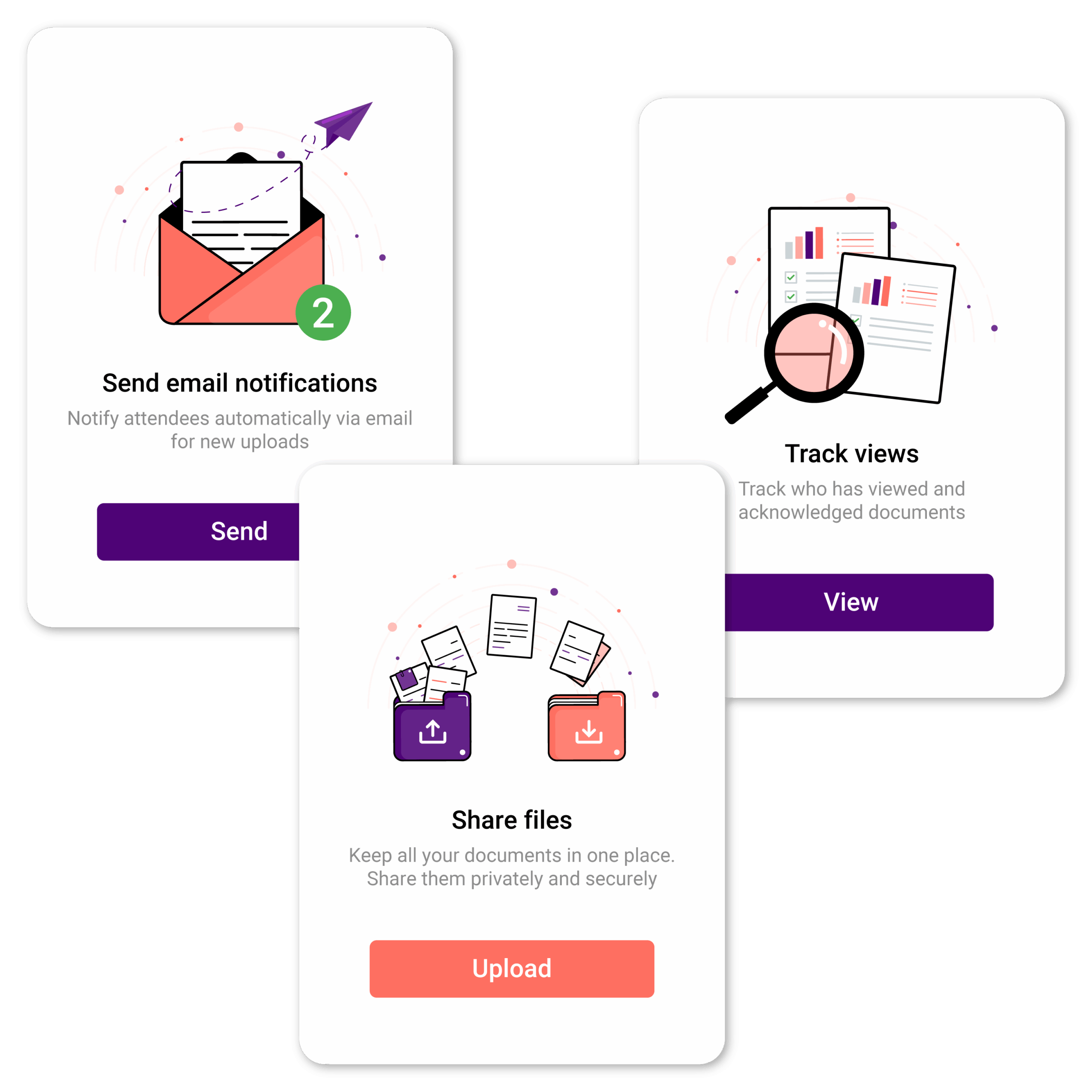 Seamless File Sharing on event page